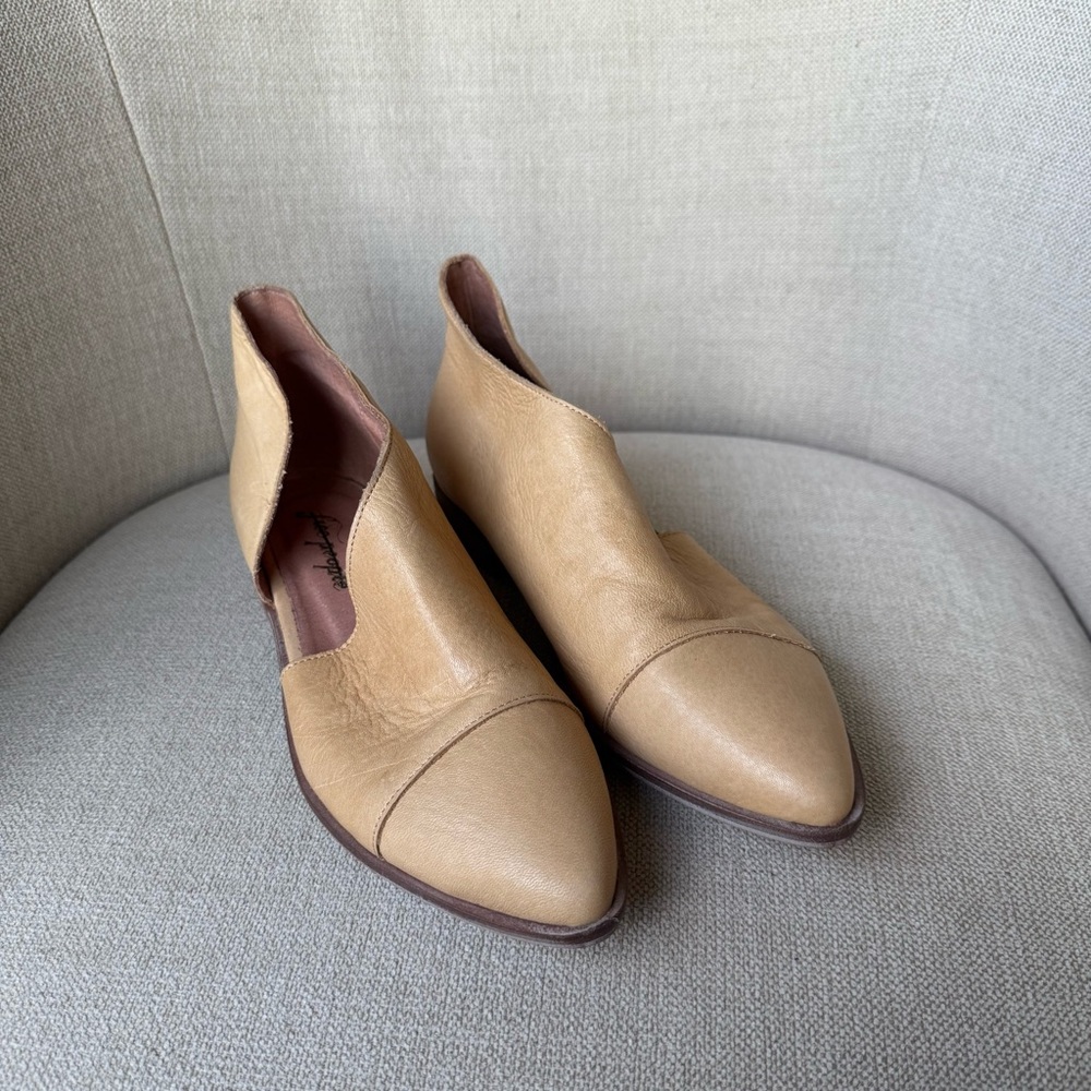 Free People Tan Royale Flats
